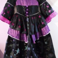 Детска рокля за Хелоуин "Ден и нощ" или "Искам да съм вещица", снимка 1 - Детски рокли и поли - 28176512