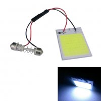 Крушка 48SMD COB бяла LED T10 автомобилна интериорна 12V лента крушк, снимка 3 - Аксесоари и консумативи - 27251343