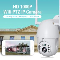 Външна камера/camera WIFI-HD IP, 5MP Lens! Безжична-въртяща , снимка 5 - HD камери - 27648054