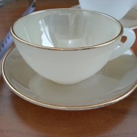 Френски аркопал чаши за чай кафе, снимка 5 - Антикварни и старинни предмети - 36771233
