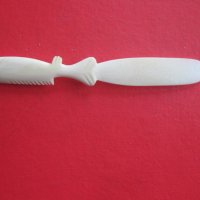 Страхотен нож от слонова кост 19 век, снимка 10 - Колекции - 37853499