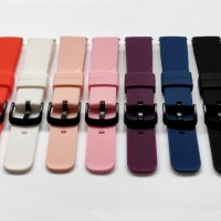 Силиконови каишки за Samsung Galaxy Watch Active 2, Huawei Watch GT2 /42мм/ - 20мм, снимка 3 - Каишки за часовници - 32247573