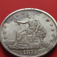РЕПЛИКА КОПИЕ на Американския сребърен долар 1875г. УНИКАТ за КОЛЕКЦИОНЕРИ 41471, снимка 5 - Нумизматика и бонистика - 43193449