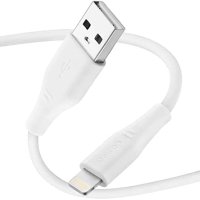 Нов кабел за зарядно устройство iPhone телефон Айфон 1 метър бял, снимка 3 - Аксесоари за Apple - 40647642