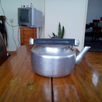 Стар алуминиев чайник #7, снимка 3 - Антикварни и старинни предмети - 27504699