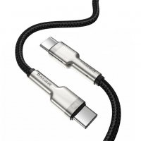 USB-C кабел BASEUS към Type-C 5A, 100W, 2m – черен, снимка 1 - USB кабели - 32942038