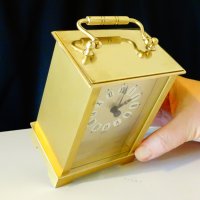 Западно Германски настолен часовник,месинг. , снимка 6 - Антикварни и старинни предмети - 27646874