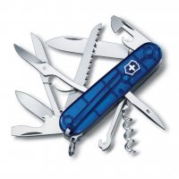 Швейцарски джобен нож Victorinox Huntsman блистер. Червен или Син., снимка 2 - Ножове - 39828330