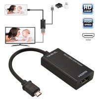 MHL преходник от Micro USB към HDMI за свързване на телефон с телевизор, снимка 3 - USB кабели - 40119840