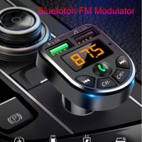 Многофункционален Авто FM трансмитер с LED дисплей с Bluetooth 5.0 FM Handsfree, Micro SD, Автомобил, снимка 6 - Аксесоари и консумативи - 37777016