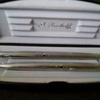 Комплект писалка и химикалка Bartholdi Italy метални в кутия, снимка 1 - Колекции - 32699818