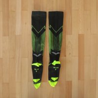 nike elite hyper lightweight compression socks black volt , снимка 6 - Дамски чорапи - 32541186
