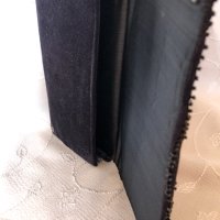 Чанта плик, клъч, кадифе и сатен, пайети и мъниста, ръчна изработка, черна, купувана от Индия, снимка 10 - Чанти - 43349319