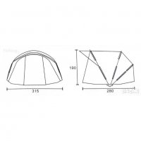 ПРОМО Палатка Carp Pro CPB0252 Diamond Dome Two Man в комплект със ЗИМНО покривало, снимка 11 - Екипировка - 39664327