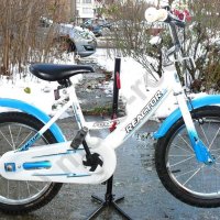 Детски велосипед 16” Reactor Foxy, стоманена рамка, контра, син/бял , снимка 1 - Детски велосипеди, триколки и коли - 35010518
