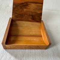 	Стара дървена кутия, дърворезба, снимка 6 - Антикварни и старинни предмети - 43409062