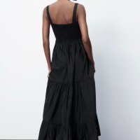 Дамска черна рокля, снимка 2 - Рокли - 33216357