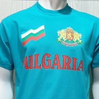 Нова мъжка тениска с трансферен печат България, знаме и герб, снимка 2 - Тениски - 34585868