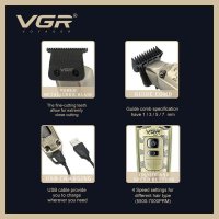 Машинка за подстригване VGR V-901, снимка 5 - Машинки за подстригване - 43480255