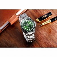Мъжки часовник Reginald Silver Green сребристо-зелен неръждаема стомана нов luxury , снимка 11 - Мъжки - 37005727