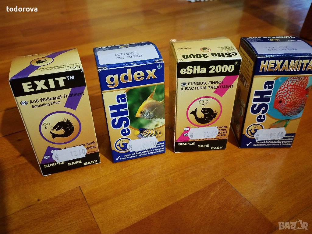 Сет препарати за аквариумни рибки esha, снимка 1