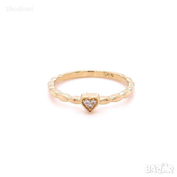 Златен дамски пръстен 1,71гр. размер:54 14кр. проба:585 модел:21901-2, снимка 1