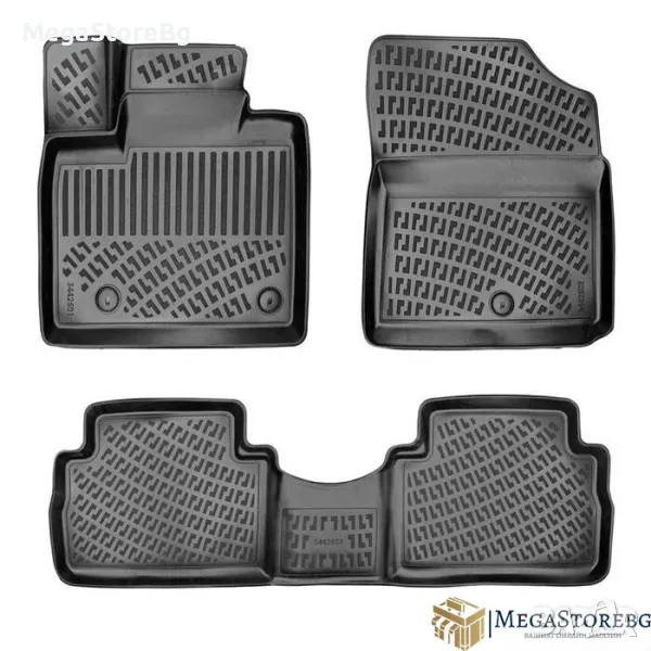 Гумени стелки RizLine за Hyundai Santa Fe IV Facelift Hybrid 2020-2023, снимка 1