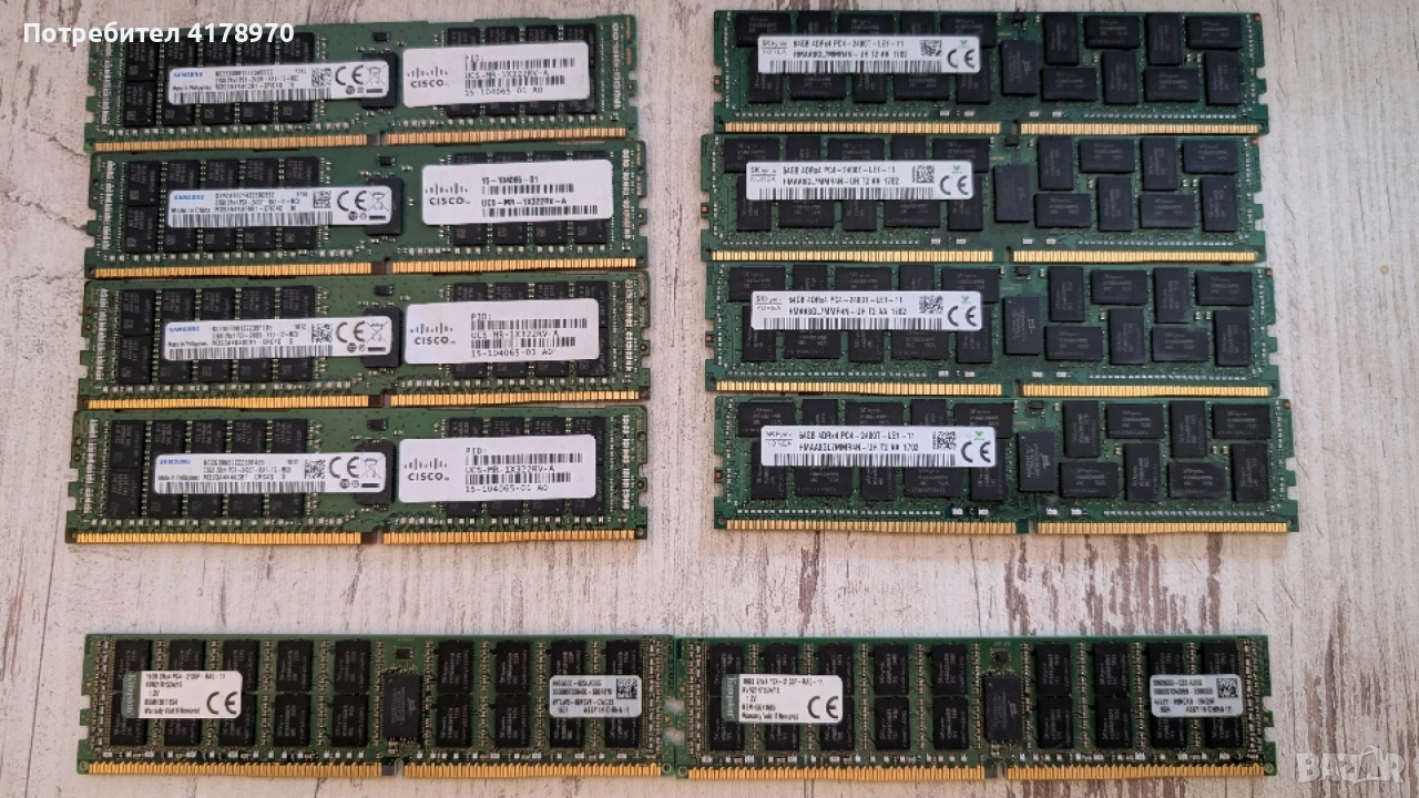 Памет за сървър 64GB RAM DDR4 ECC 2400, снимка 1