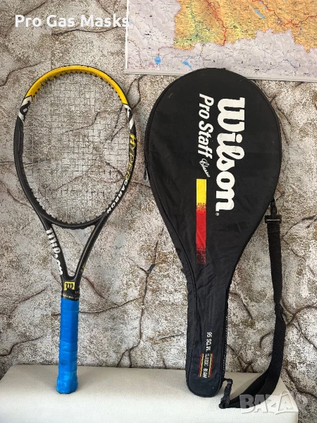 Професионална Тенис Ракета Professional Tennis Racquet Wilson Hammer Hyper Carbon Ultimate Power Lig, снимка 1