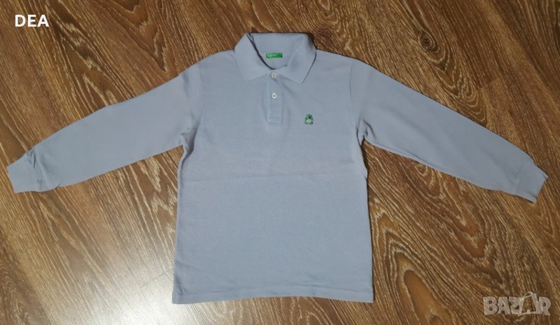 Светло синя блуза Benetton 128см-10лв.НАМАЛЕНИЕ, снимка 1