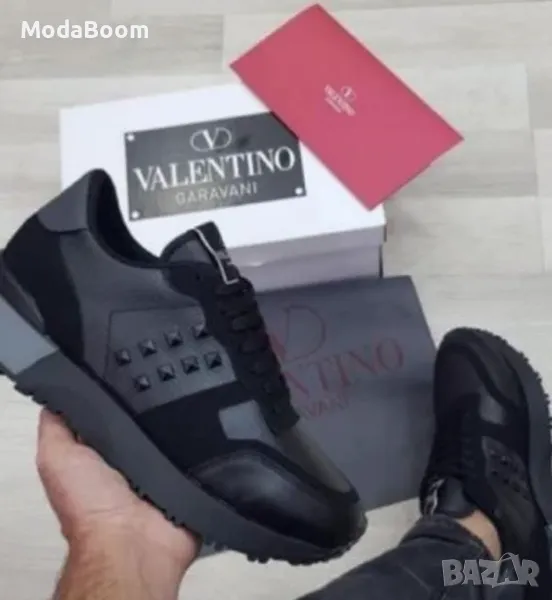 Valentino мъжки черни обувки , снимка 1