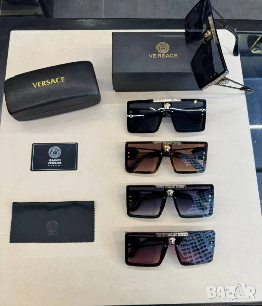 очила с черен обикновен калъф и ув защита versace , снимка 1
