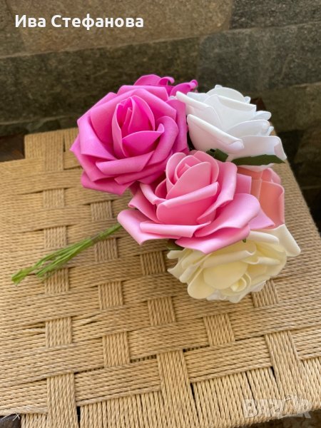 Букет от постоянни рози Свети Валентин за влюбените романтичен подарък, снимка 1