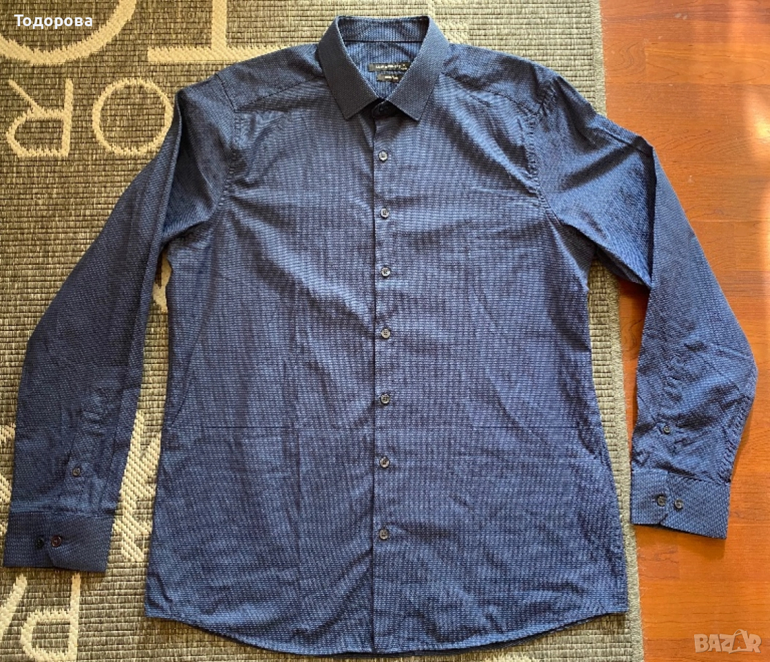 Тъмносиня риза LCW slim , снимка 1