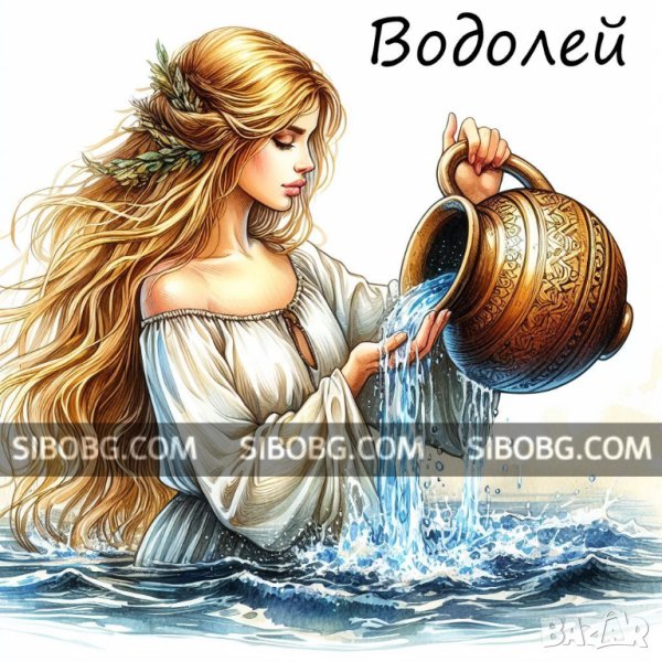 Диамантен гоблен 'Зодия Водолей'  жена 3423, снимка 1