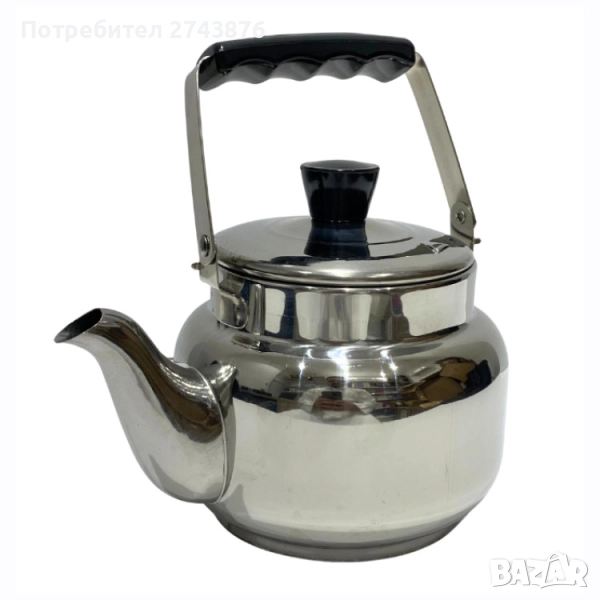 Малък чайник , Инокс , 500мл, Индукционно дъно, Бакелитна дръжка, снимка 1