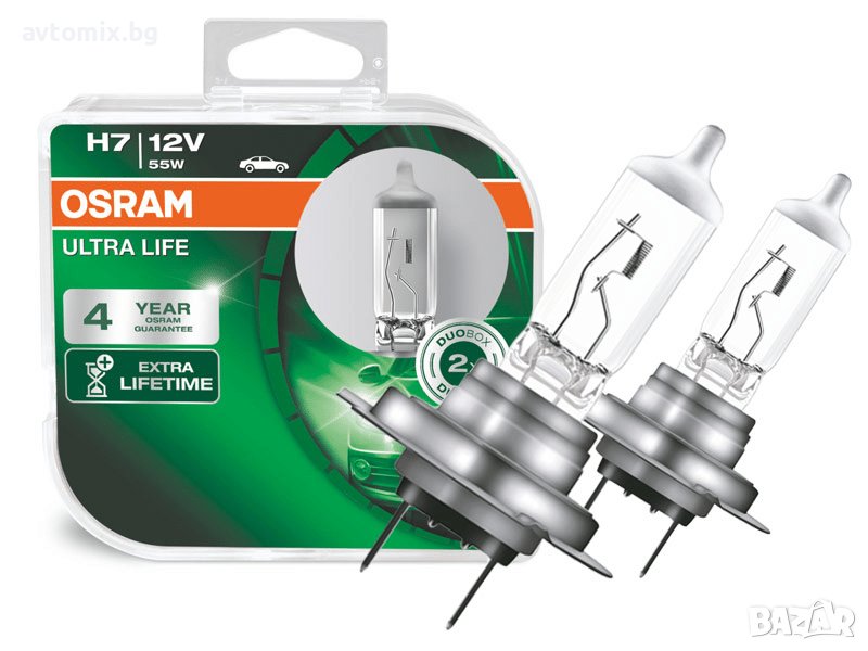 Халогенна крушка за фар Osram H7 Ultra Life , снимка 1
