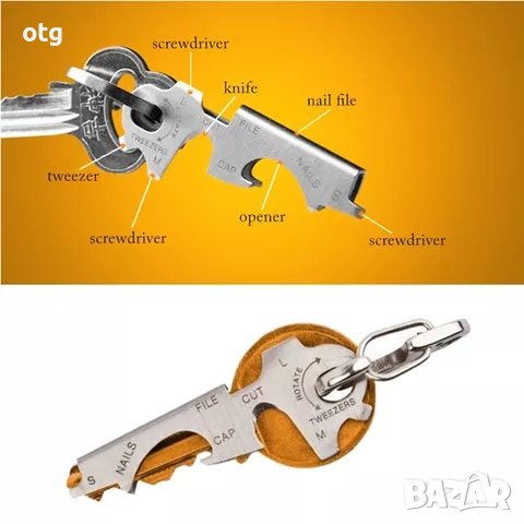 8 в 1 мултитул ключодържател за вашите ключове, снимка 1