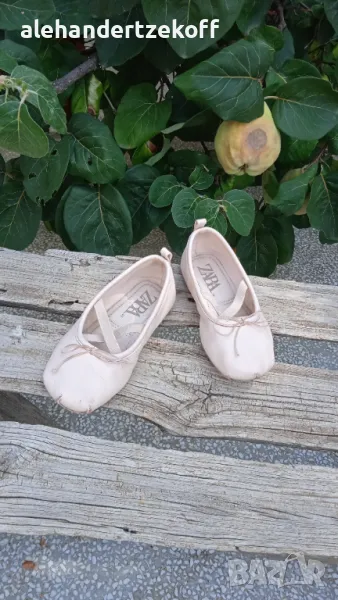 Кожени балеринки с набор ZARA, снимка 1