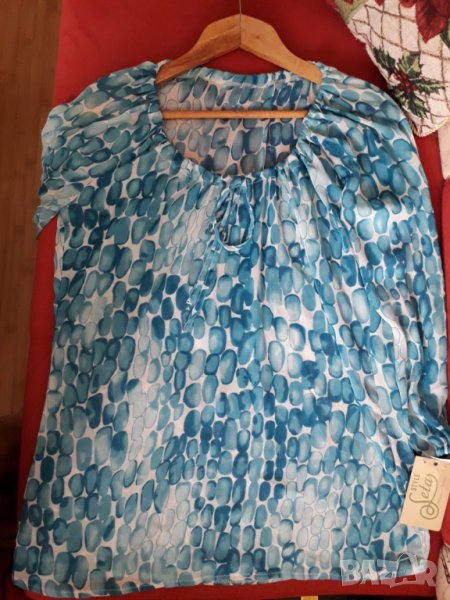 Дамска лятна тънка ефирна блуза с дълъг ръкав, снимка 1