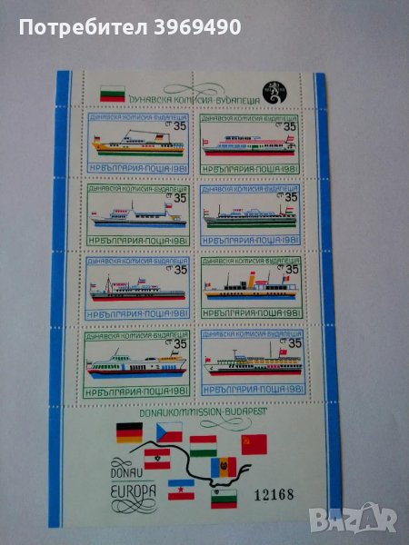 Голяма пощенска марк блок 1981 г., снимка 1