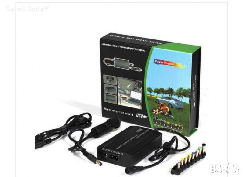 Зарядно За Лаптоп за кола, 120W, 12V-24V / 220v, снимка 1
