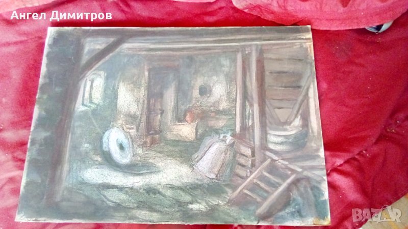 Нева Тусузова картина смесена техника сценография , снимка 1