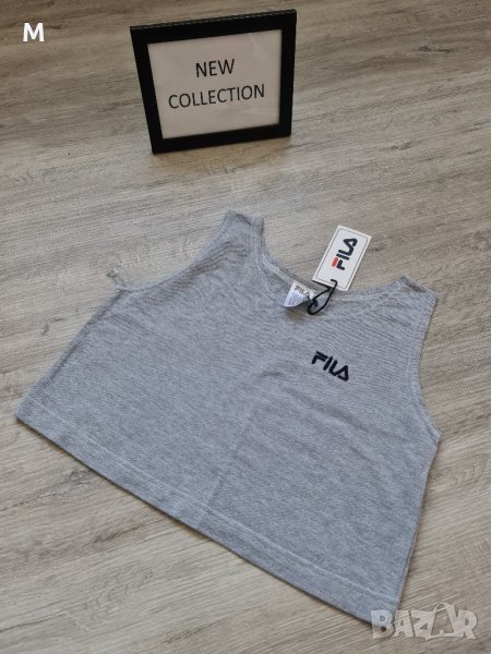 Нов сив къс топ / потник / CROP TOP на FILA на намаление , снимка 1