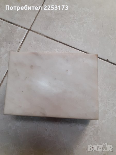 Мраморна кутийка,,Мин.сувенир,,със забележки, снимка 1