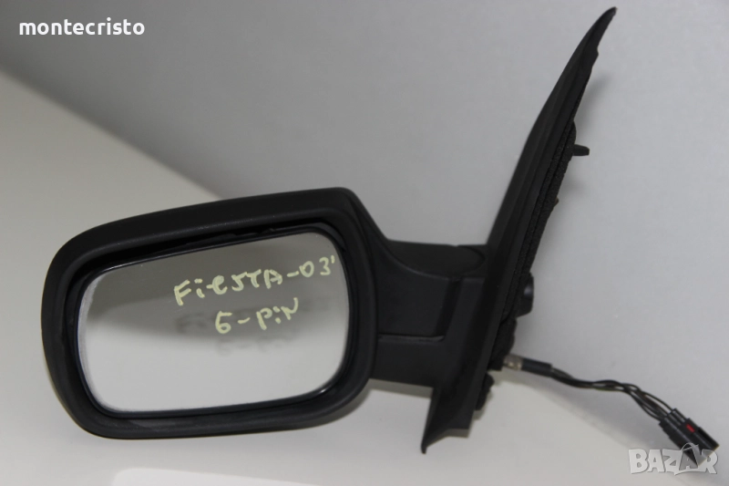Ляво електрическо огледало Ford Fiesta MK6 (2002-2006г.) 6 пина / Черно Черен Форд Фиеста, снимка 1