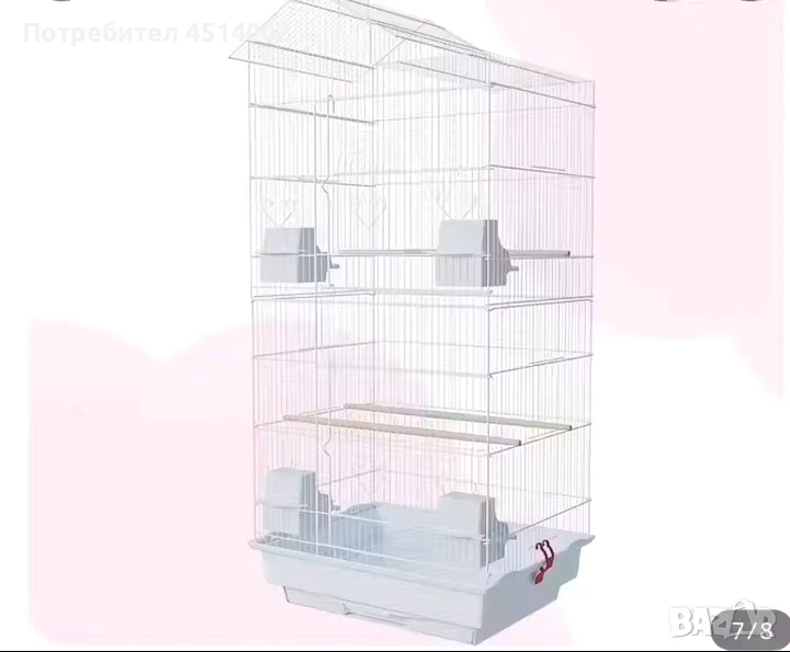 Метална клетка за птици на няколко етажа, снимка 1