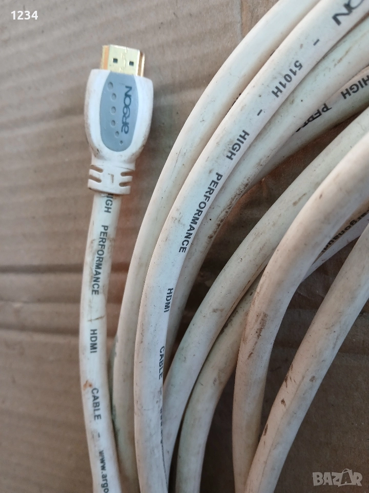 HDMI кабел аргон 10м , снимка 1