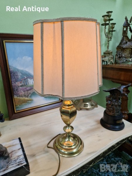 Чудесна много красива антикварна испанска бронзова нощна лампа , снимка 1