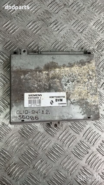 Компютър Renault Clio 1.2i 1994г. S101729103 7700851758	, снимка 1